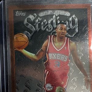 Topps Basketball Card - Red and Silver Design